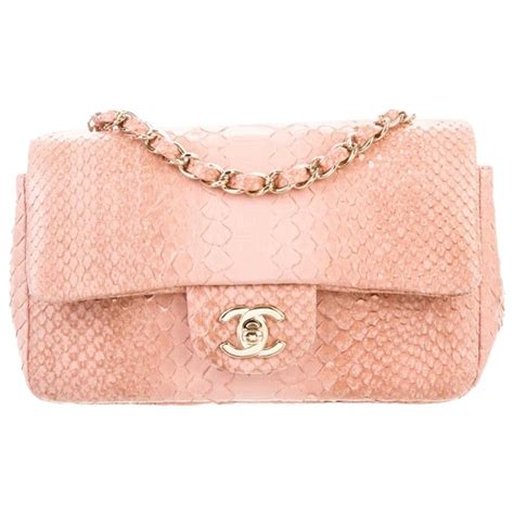 snakeskin chanel bag